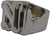 CHAPTER 2 Alphabet LETTER N Monogram Chrome Ring
