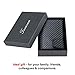 Tarasun RFID Blocking Credit Card Holder for Men, Carbon Fiber PU Leather, Pop-Up Card Holder, Slim, Compact, Minimalist Wallet, Lightweight Aluminum/Metal Card Case, for Front Pocket, Hold 9 Cards