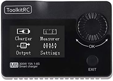 LITEBEE DC 300W 15A Lipo Battery Charger Discharger, Balance Charger with Watt Meter, Battery Measure, Servo Tester, Receiver Tester and Adjustable Power Supply for LiPo LiHV LiFe Nimh Pb Battery