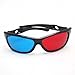 SODIAL(R) 5x Red and Blue Anaglyph Dimensional 3D VISION Glasses For TV Movie Game DVDthumb 1