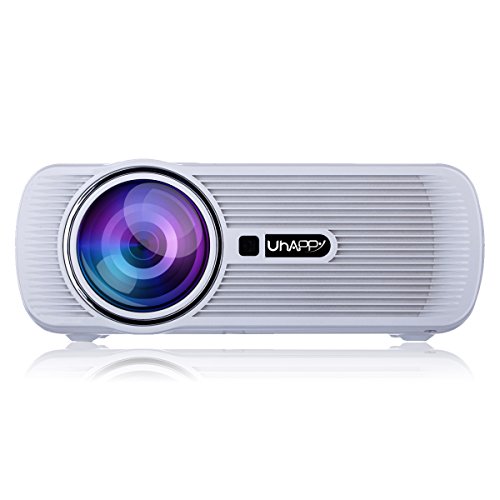 Click Here to See More Images Soah Projector, Wireless Wifi Cast Screen Fashion Simple Appearance Unique Lens Zoom Function Mini LED For Android 6.0 Projection
