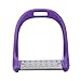 HEEPDD Stirrups for Saddle, 5Colors Premium Safety Reflex 3D Wide Track Aluminum Die Casting Colored Paint Horse Stirrup (Purple)thumb 4
