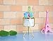 Succulent Planter Stand with Succulent Pot (3 inch Diameter with Drainage Hole), Set of Marble Design Ceramic Succulent Pot and Gold Iron Rack for Desk Table Windowsill Indoor Plant Decor