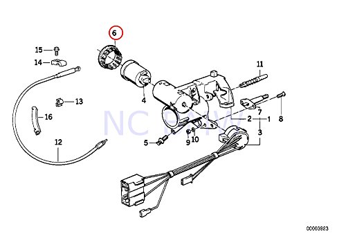 Adaptador de antena de anillo original de BMW