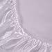Honeymoon Luxury Satin Bed Sheet Set, Ultra Silky Soft, Queen - White