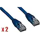 iMBAPriceÂ® (Pack of 2) 10 Gray Feet CAT5e RJ45 Patch Ethernet Network Cable For PC, Mac, Laptop, PS2, PS3, XBox, and XBox 360
