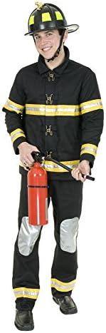 Firefighter Costume for Men (Black)