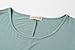 LARACE 3/4 Sleeve Shirts for Women Plus Size Tunic Dressy Top Loose Fit Flare T-Shirt(3X, Grayish Green)