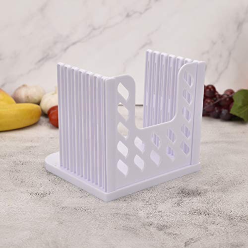 Bread Slicers for Homemade Bread,Bread Slicer,Bagel Slicer,Simple,Easy to Clean,Safe Materials,Mold,Handy,Bread Slicer Guide,White - Thumbnail 7
