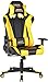 Turismo Racing Ancora Series Gaming Chair Black and Yellow Ergonomic Gaming Bucket Lumbar Support Executive Computer