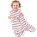 Ecolino Organic Cotton Baby Sleep Sack - 2-Way Zipper Baby Wearable Blanket - Infant Sleeping Bag Sack - 6-18 Months - Blush