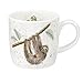 Portmeirion Home & Gifts Hanging Around (Sloth) Fine Bone China Single Mug, Multi Coloured, 8 x 12 x 8 cm