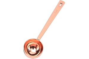 Rose Gold Coffee Scoops,Coffee Scoop for Ground Coffee, 1 PC 15 ML (1 TPSP) 304 Stainless Steel Coffee Spoons 1 Tablespoon Lo