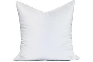 MoonRest® 18x18 Inch Synthetic Down Alternative Square Pillow Insert Form Stuffer for Sofa Shams, Decorative Throw Pillow, Cushion and Bed Pillow Stuffing - Hypoallergenic 18“X 18”