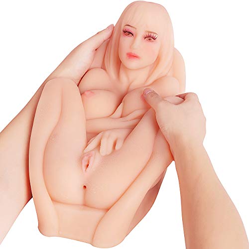 Einkyou 12.43Pounds Natural Realistic Põckèt P&ûssý Famale Torso for Male Hands Free Silicone Live Dolls Adult Toy, 3D Simulation Men's Fun Play Lifelike