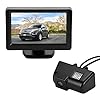 Achteruitrijcamera auto achteruitrijsysteem afstandslijnen kentekenplaatverlichting + 4,3″ inch DVD-monitor TFT KFZ LCD display voor Ford Transit MK6 / MK7 Transporter