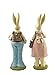 Easter Bunnies Hand Painted with Easter Rabbits Home Decoration 6.1 Inch