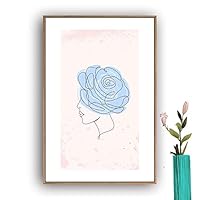 Framed Canvas Wall Art Picasso Poster Print of Woman Canvas Prints Home Artwork Decoration for Living Room,Bedroom - 16x24 inches