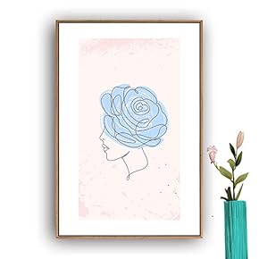 Framed Canvas Wall Art Picasso Poster Print of Woman Canvas Prints Home Artwork Decoration for Living Room,Bedroom - 16x24 inches