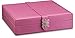 Glenor Co Earring Holder - Classic 25 Section Jewelry Box/Case/Organizer for Earrings, Rings, Necklaces, Jewelry, Cufflinks or Collections. 25 Small Compartments with Elegant Large Mirror - Pink