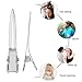 Hicarer 1.75 Inches Single Prong Curl Clips Silver Section Clips Metal Alligator Hair Pins Clips for Hair Extensions (100 Pack)