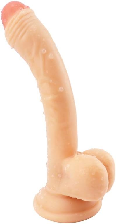 SDEDFDG 7.67Inch PVC Safety True Thrust Soft Unexpected Stick SDEDFDG (Color : Natural)