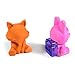 Ooly Woodland Writing Pals - Fox and Rabbit - Pencil Eraser and Sharpener