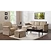 Baby Relax Swivel Glider and Ottoman Set, Hickory Brown Microfiber