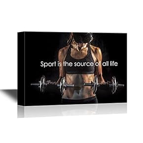 Canvas Wall Art - Sport If The Source of All Life - Gallery Wrap Modern Home Art | Ready to Hang - 12x18 inches