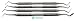Composite Filling Set of 4 Dental Restorative Premium Instrument