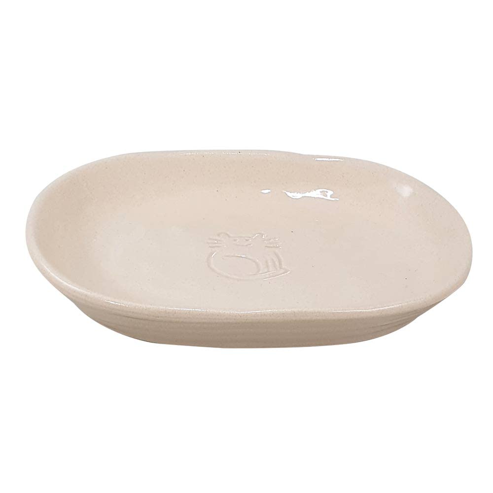 Nobby Cat Ceramic Bowl Jada Cream 16 x 12 x 2.5 cm 0.10 L Pack of 1