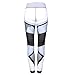GBSELL Women Geometry Print Sports Gym Yoga Workout Athletic Leggings Pants (Gray, M)