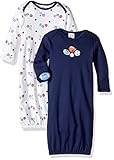 Gerber Baby Boys 2 Pack Gown, Lil Athlete, 0-6 Months