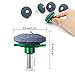 ZALALOVA 5Pcs Lawn Mower Blade Sharpener, Universal Lawnmower Blade Sharpener for Any Power Drill Hand Drill(Green)