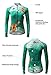 Mysenlan Women’s Cycling Long Sleeve Breathable Jersey Set 3D Padded Long Pants Bike Shirt Bicycle Tights Clothing Green M (XL)thumb 1