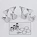 PIXNOR 4pcs 4R Bass Tuners Machine Heads Tuning Pegs (Silver)