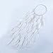 Feather Headband Women Festival Peacock Feather Bridal Wedding Headband Headdress Hair Accessories (White)