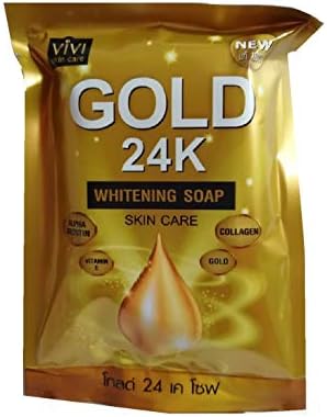 gold 24k whitening soap review