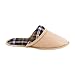 Ofoot Men's & Women's Casual Checked-Pattern Suedette Fabric Memory Foam Clog