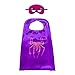 Christmas Comics Cartoon Hero girl （4pcs） Kids Dress Up Costumes Satin Capes with Felt Masks