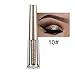 Diamond Liquid Eyeshadow 4 Colors Glitter Shimmer Eyeshadow Deep Stereoscopic Long Lasting Liquid Eyeshadow Set Matte Eye Shadow Sparkling Shimmer Eyes Makeup for Women Girl (4 Color C)