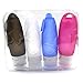 INNERNEED Silicone Travel Bottles Set, Leakproof Squeezable Travel Size Containers for Toiletries, Shampoo, Conditioner, Soap, TSA Approved (3 oz)