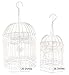 Bellaa 23585 Antique Vintage Bird Cage Metal White 2pcs 20 inch16 inch Birdcagesthumb 1