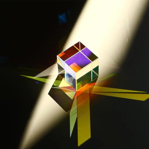 Mini K9 Crystal Glass Prism Cube,Optical Glass RGB