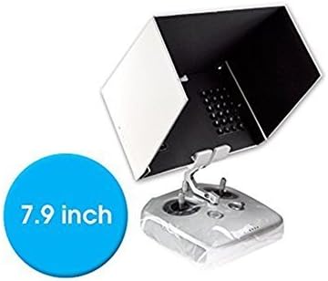 Hurricanes 7.9" Tablet FPV Monitor Sunshade Sun Hood for DJI Phantom 2 3 Inspire 1 Transmitter Remote Controller Quick Release iPad Holder Clip Mount