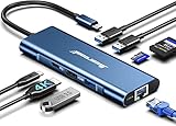 Hiearcool USB C Hub, 8in1 USB C to 4K 60Hz HDMI