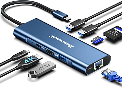 Hiearcool USB C Hub, 8in1 USB C to 4K 60Hz HDMI