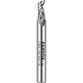 ZahyoX 3/16 Inch O Flute Upcut Spiral CNC Router Bit, 1/4 Inch Shank | Single flute, Solid carbide, Clean edges, No melting; Suits acrylic, PVC, ABS &amp; plastic sheets