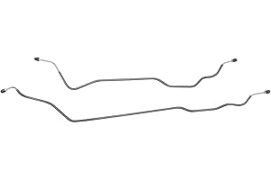 Inline Tube Replacement For 1973-80 Chevrolet GMC Truck 2WD 3/4, 1-Ton, w/Corporate Rear (14-Bolt Cover) 3/16" Rear Axle Brake Lines 2pc, OE Steel