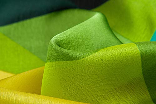 Bellonesc Silk Scarf 100% silk Long Lightweight Sunscreen Shawls for Women (mix19) - Thumbnail 3